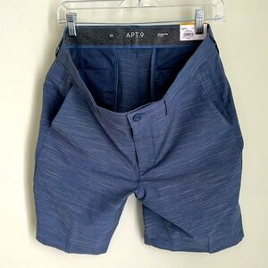 Apt. 9 Men's Dark Blue Flat Front Shorts